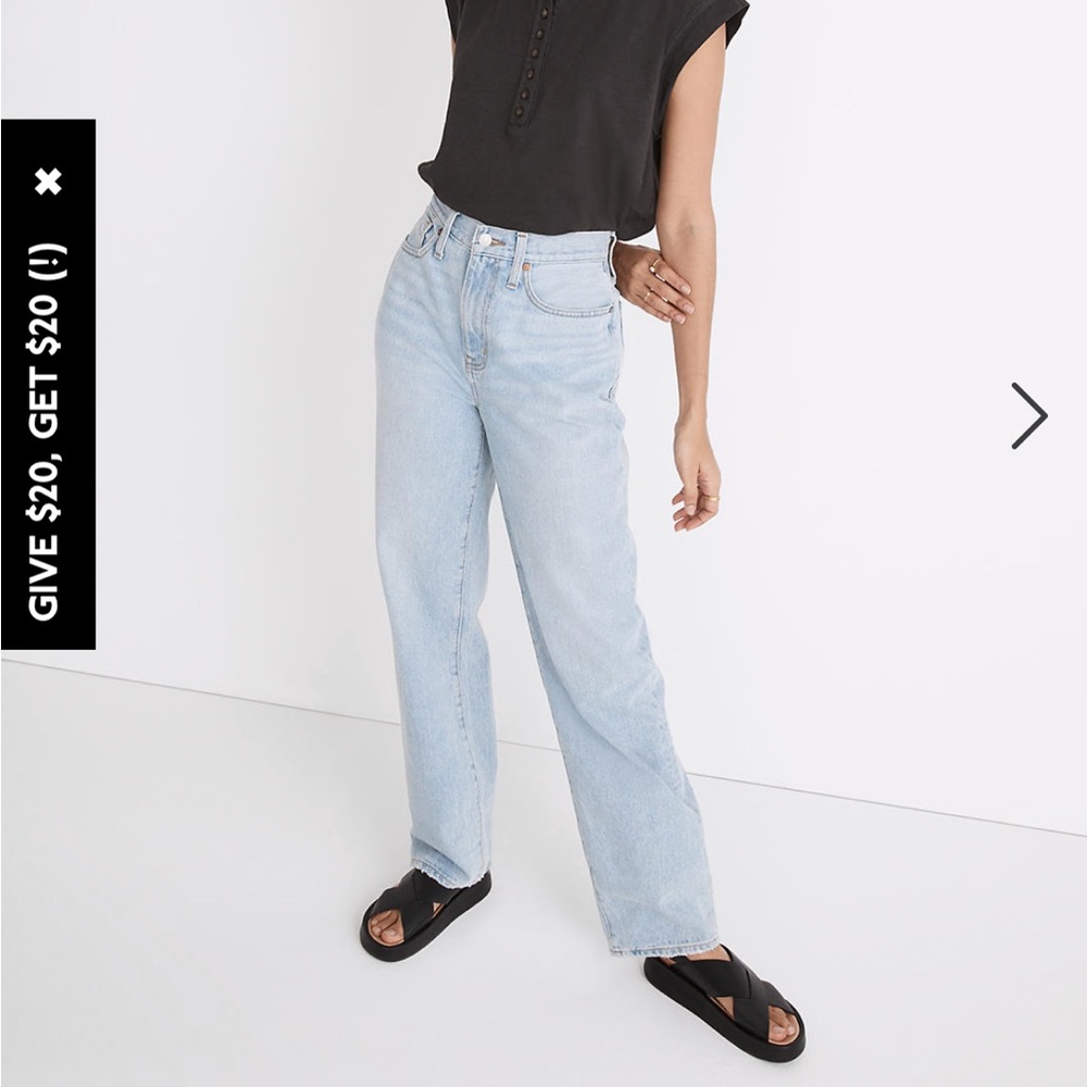 Madewell Baggy Straight Jeans